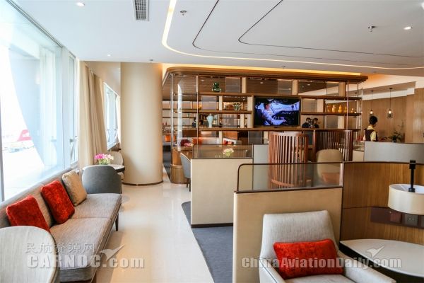 海南航空海翼堂國際貴賓室。海航供圖 海南航空海翼堂國際貴賓室。海航供圖